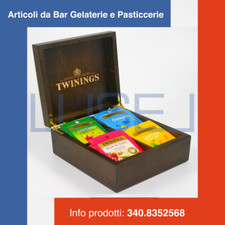 SCATOLA IN LEGNO 4 SCOMPARTI +