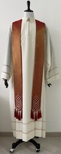 Stola sacerdotale rosso lurex