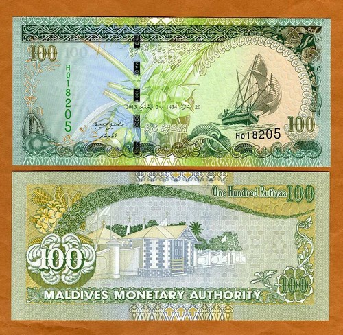 Maldive 100 rufiyaa 2013 - rufiyaa,,