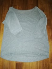 FELPA MAGLIA ABERCROMBIE & FITCH DONNA ragazza tg. M col. GRIGIO hollistar