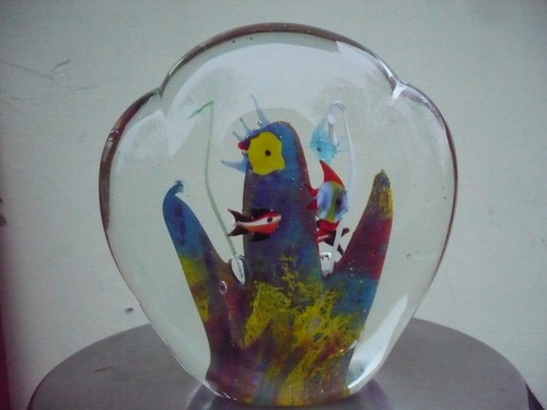 Bel grande fermacarte acquario - fermacarte,
