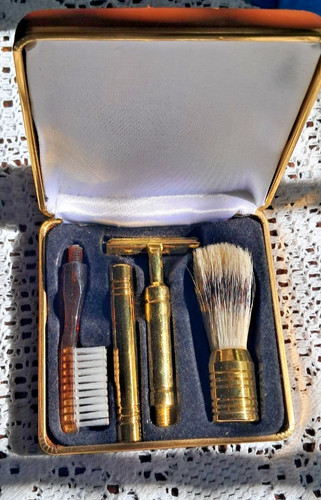 Set viaggio vintage oro - set,