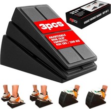 MuscleForge Slant Board Squat Wedge Block – Pedana Inclinata Set 3 Pezzi per... 