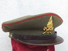 Berretto visiera vintage kaki Vigili del Fuoco anni '60 originale ottimo