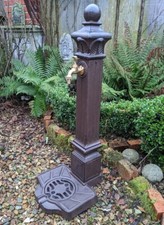 FONTANA FONTANA STILE ANTICO CON RUBINETTO DECORAZIONE GIARDINO STILE EPOCA F...