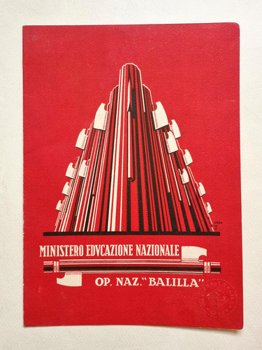 Pagella fascista onb balilla - fascista,