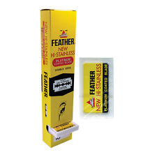 200 PIUME Nuove Lamette Rasoio di Sicurezza Hi-Stainless Platinate Doppio Bordo