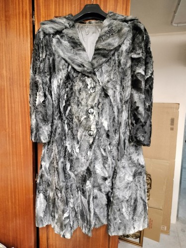 Pelliccia vera astrakan grigio - pelliccia,