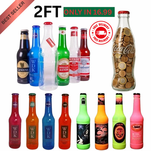 2ft giant money saving bottles - saving,