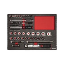 Chiavi a Bussola 1/4 1/2 Carrello Officina Tappetino 56pz - WÜRTH 0965905901