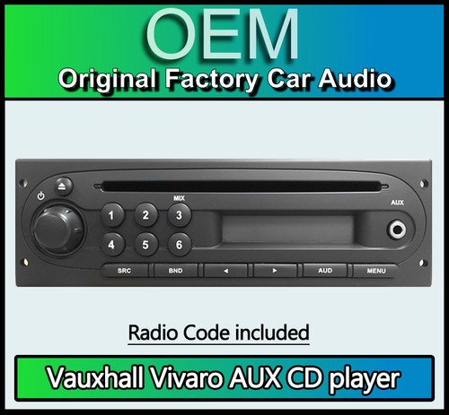 Autoradio vauxhall vivaro - cd,