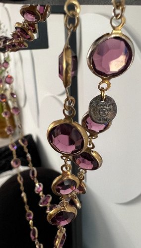 Collana vintage chanel gripoix - chanel,