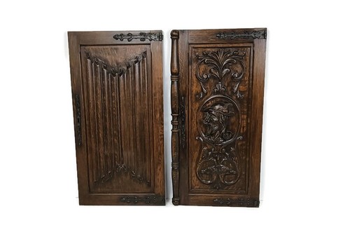 Coppia antichi pannelli - , porta