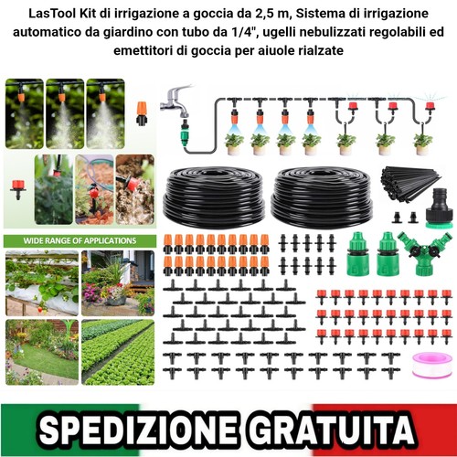Kit irrigazione goccia 5m - irrigazione, a