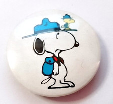 Peanuts SNOOPY & WOODSTOCK scout 80s Ufs Us pin spilla brooche