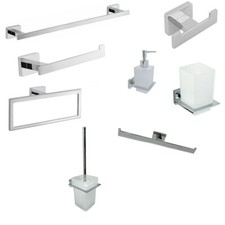 Accessori bagno acciaio - , lucido