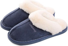 Pantofole Scamosciate Da Donna