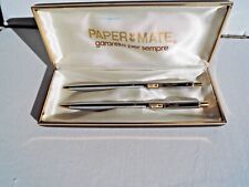  papermate parure penna a sfera e portamine made in USA con iniziale D