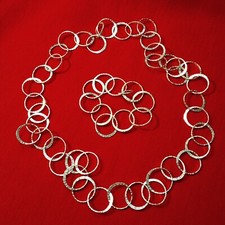 Collana bracciale vintage - e,