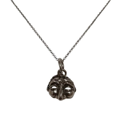 Collana argento maschera - collana, in