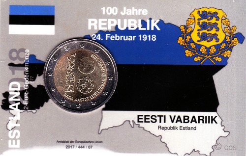 Euro commemorativi estonia - 2,