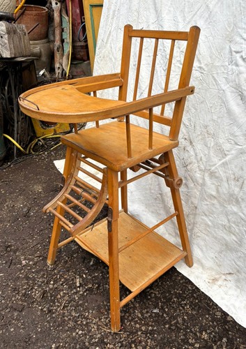 Seggiolone vintage legno