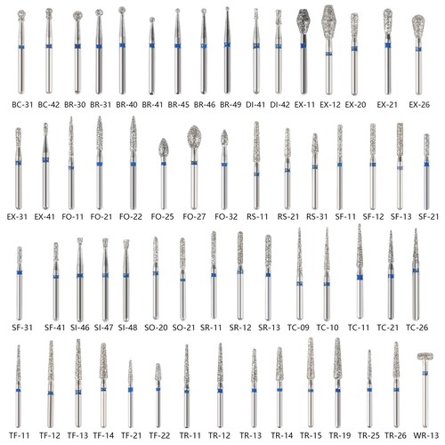 100pcs frese dentali - frese,