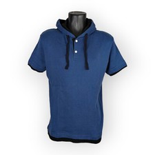 Felpa con cappuccio sportiva uomo Merish taglia XL 50 blu