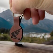 Portachiavi Honda Moto Vera Pelle