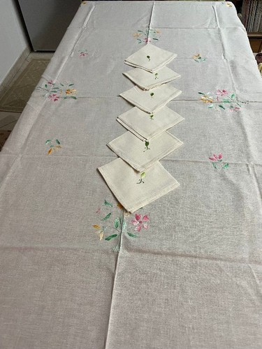 Tovaglia vintage ricamata - tovaglia,