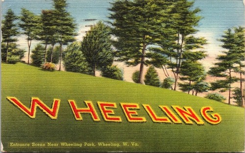 Cartolina wheeling park - wheeling, scena