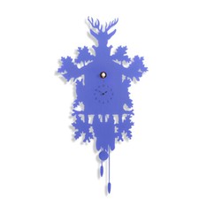 CUCU 373 lavanda Orologio da parete con cucu' e pendolo Domeniconi