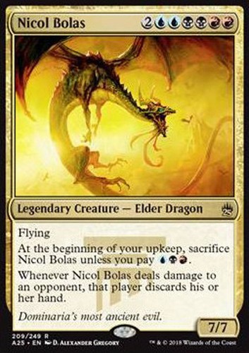 Mtg nicol bolas exc - mtg,