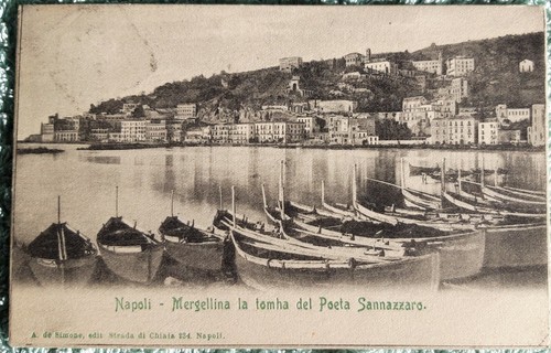 Cartolina napoli mergellina - cartolina,