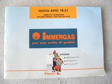 Manuale Immergas Nuova Avio 16-21 Libretto Istruzioni Caldaia pensile con boiler