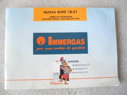 Manuale immergas nuova - immergas, avio
