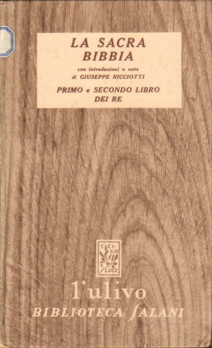 Sacra bibbia primo e - sacra,