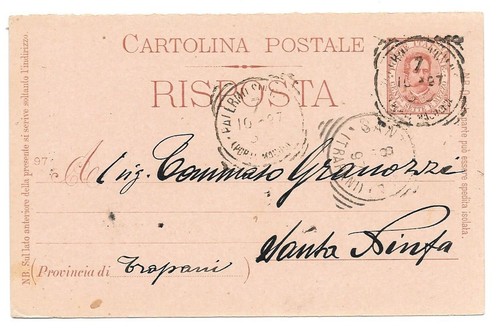 Regno italia 1893 cartolina - regno,