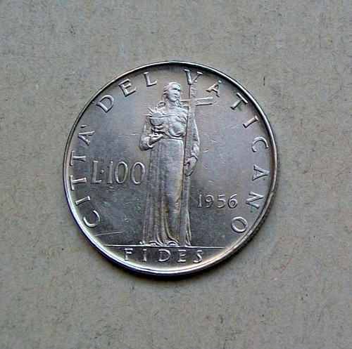100 lire 1956 città del - 1956,
