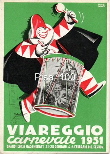678 carnevale viareggio 1951 - carnevale,