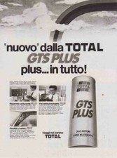 advertising Pubblicità-LUBRIFICANTI MOTORE  TOTAL GTS PLUS '83 ENGINE LUBRICANTS