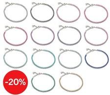 Bracciale Tennis Donna OPS in Acciaio 2,5 mm Pietre Colorate Vari Colori