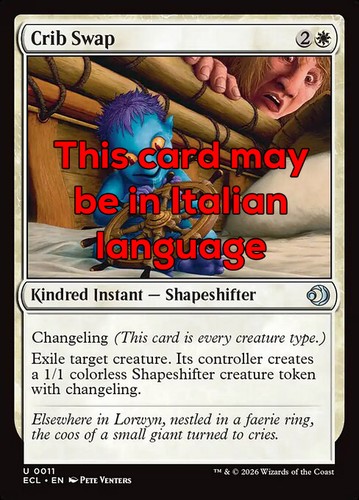 Mtg crib swap exc scambio - swap,