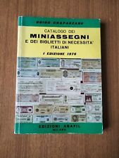 1976 CATALOGO DEI MINIASSEGNI E BIGLIETTI DI NECESSITA ITALIANI ASSEGNI