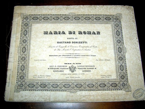 Z262 donizetti maria rohar - di,