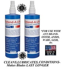 2-EXTEND CLIPPER BLADE RISCIACQUO DETERGENTE SPRAY LAVAGGIO Lubrificante*Per Oster, Andi​s, Wahl