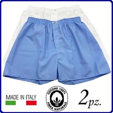 2 boxer uomo in tela di