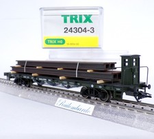 TRIX CARRO CARRELLI PIANALE CON GARITTA,STANTI E CARICO K.Bay.Sts.B. art 24304-3