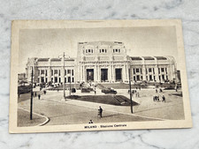 MILANO-STAZIONE CENTRALE VECCHIA CARTOLINA OLD POSTCARD.