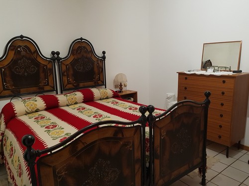 Letto matrimoniale antico con - letto,